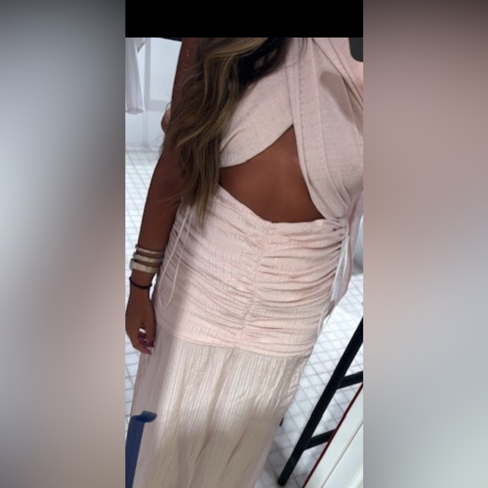 Pink maxi dress